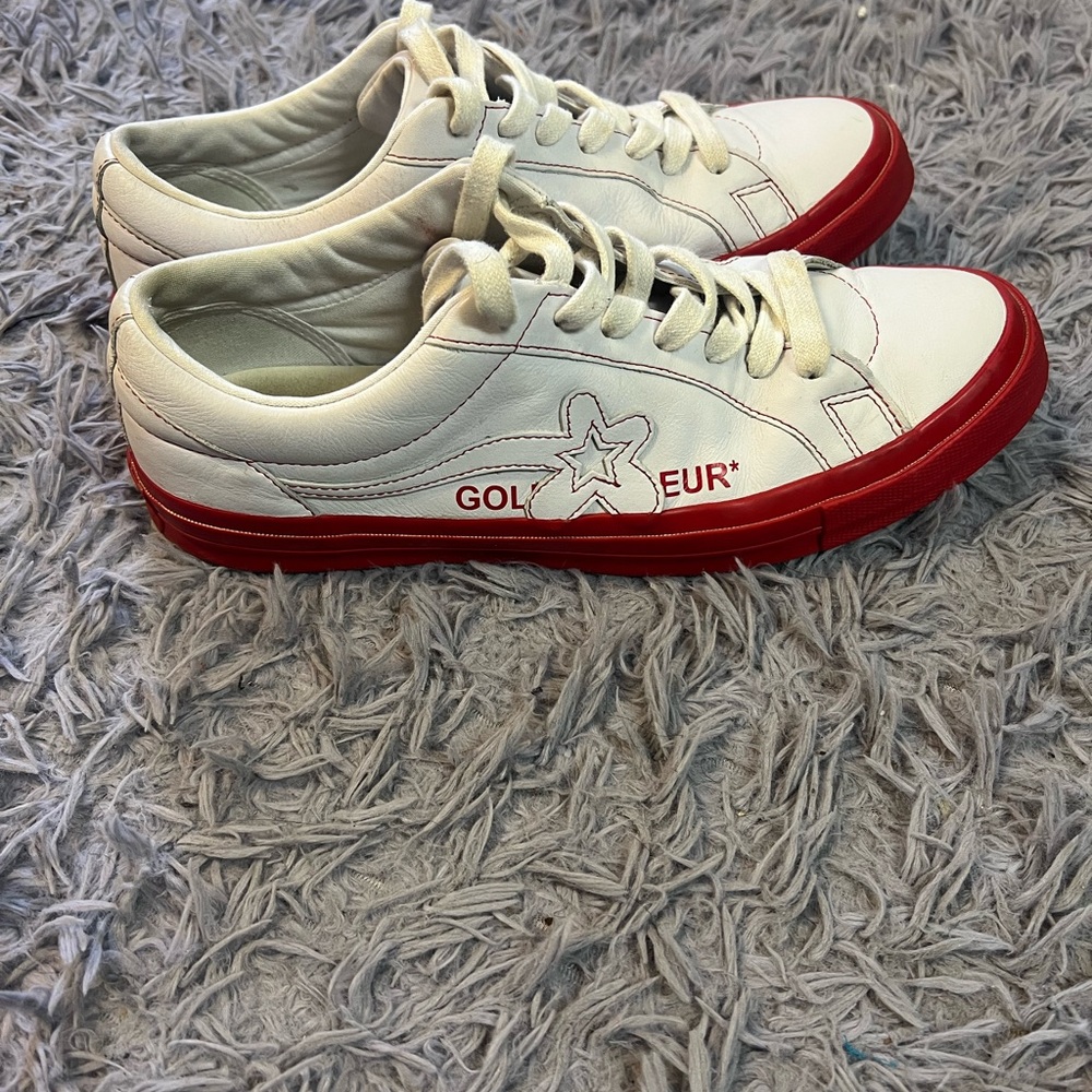 Golf Le Fleur Converse One Star Ox Color Block Red Pack Men's Size